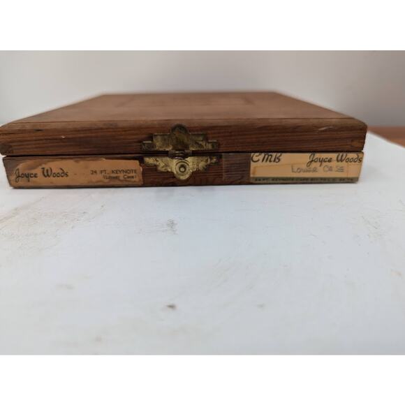 KINGSLEY HOT FOIL Stamping Printer letters Typeset 24 Pt. KEYNOTE LC Wood Box - Picture 2 of 7